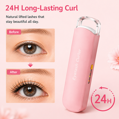 🔥Heated Eyelash Curler, 5s Fast Heating & 24H Long-Lasting Curl, Portable Type-C Charging