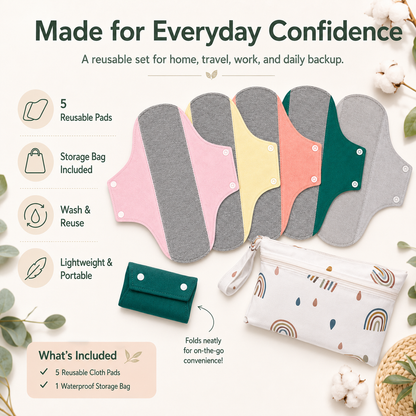 🔥Reusable Washable Cloth Menstrual Pads,Heavy Duty Incontinence Pads