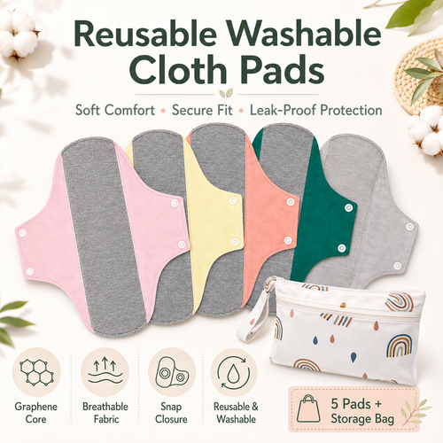 🔥Reusable Washable Cloth Menstrual Pads,Heavy Duty Incontinence Pads