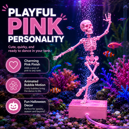 🔥Dancing Skeleton Bubble Aquarium Ornament