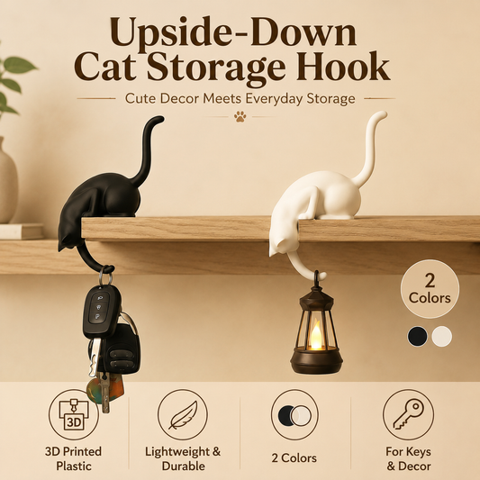 🔥3D Printed Cartoon Cat Upside Down Hook