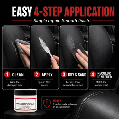 ✨Paintable Leather Repair Filler
