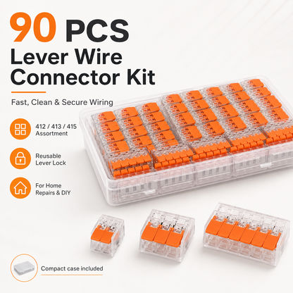 ✨90/80/75 PCS Lever Wire Connecter Kit🛠️