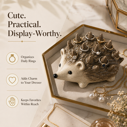 🔥Handmade Hedgehog Ring Holder