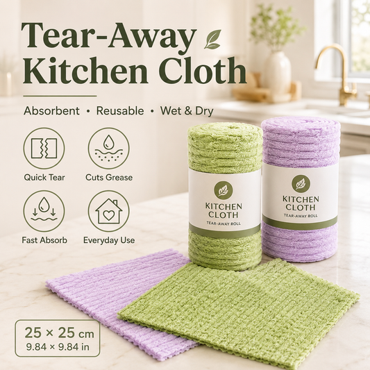 ✨Hand-torn rags and bamboo towel rolls