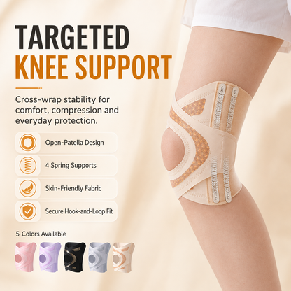 ✨V-shaped cross-compression sports knee brace
