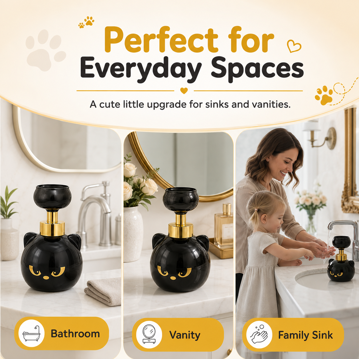 ✨Cat Paw Foam Soap Dispenser
