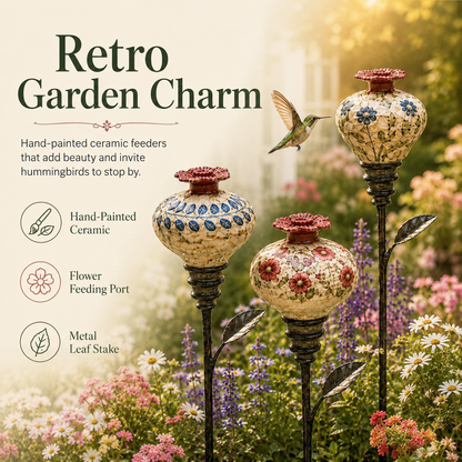 ✨Retro Hummingbird Feeder Garden Pole