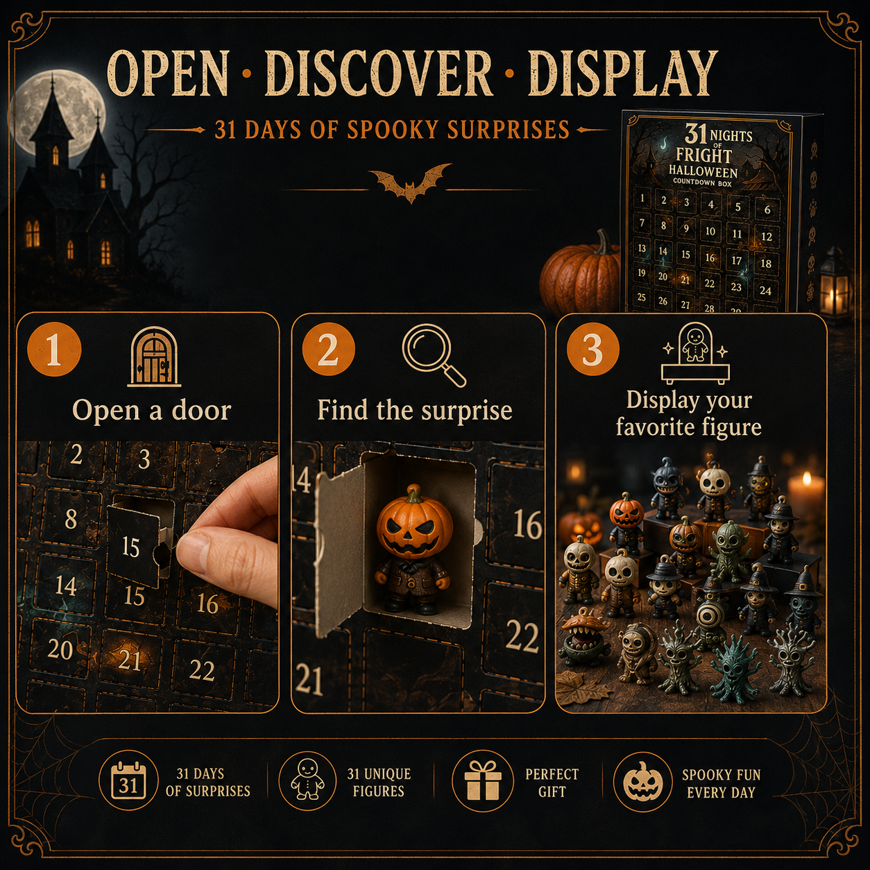 ✨31 Nights of Fright Halloween Countdown Box