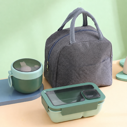 🔥Portable Compartmentalized Lunch Box Set - Microwave Safe