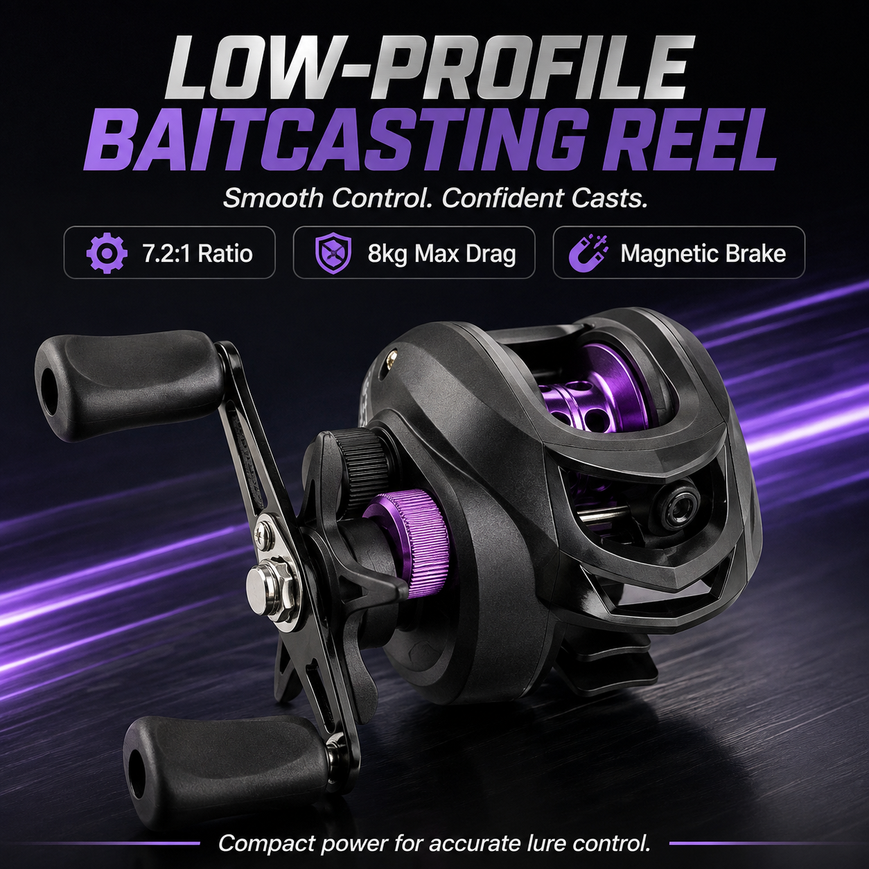 ✨Low-Profile Baitcasting Reel🎣