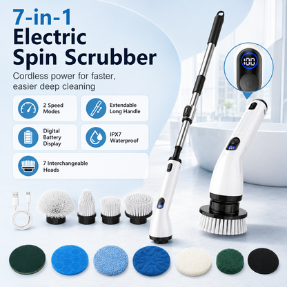 ✨7-in-1 Electric Spin Scrubber