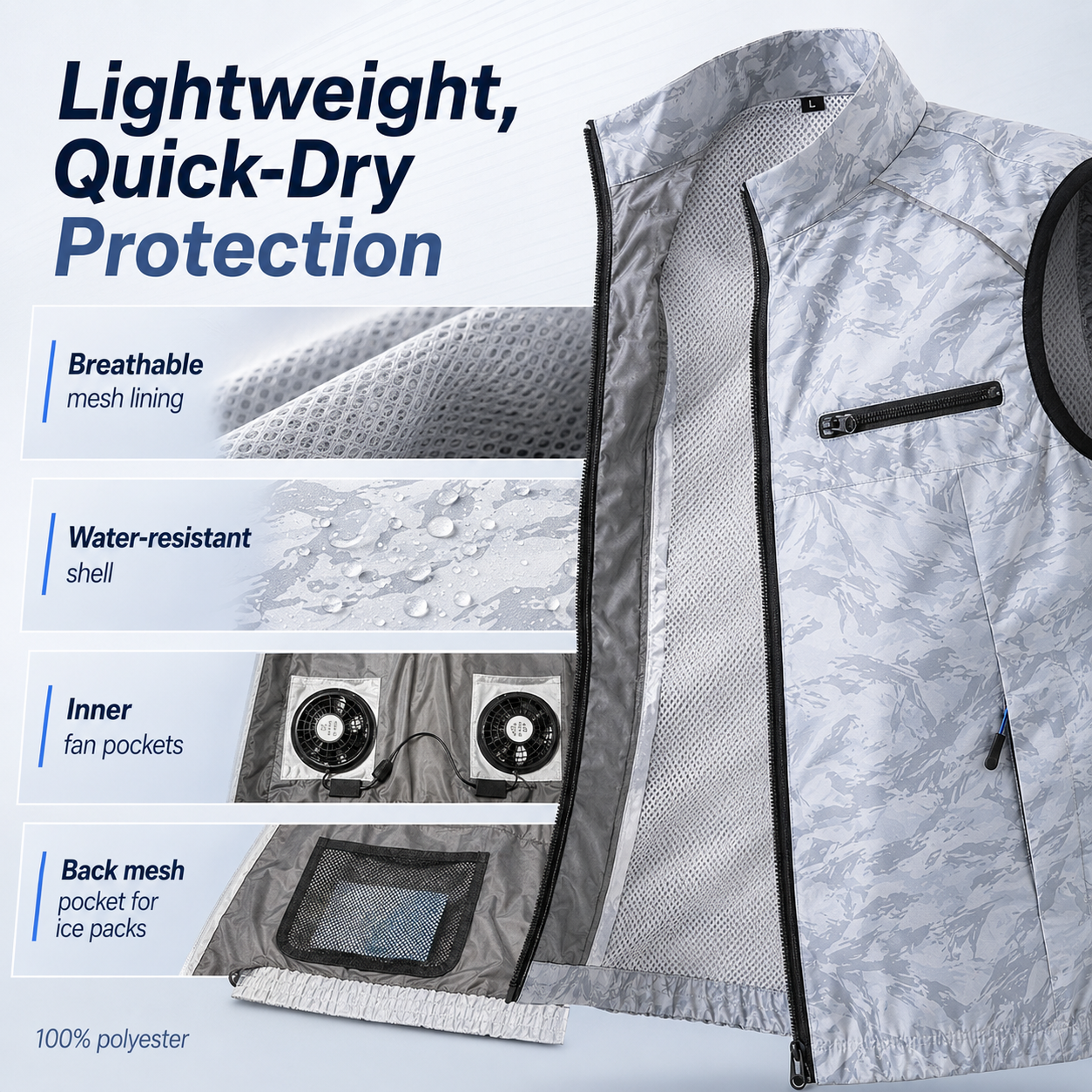 🔥Cooling Vest for Men and Women with Air Conditioning Fans