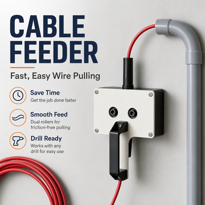 ✨Cable Feeder-Pull Wire Faster. Work With Less Hassle.