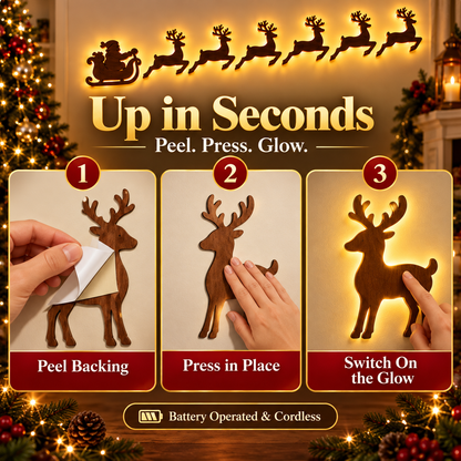 ✨Christmas Early Sales🎅Christmas Glow Wall Silhouette Lights