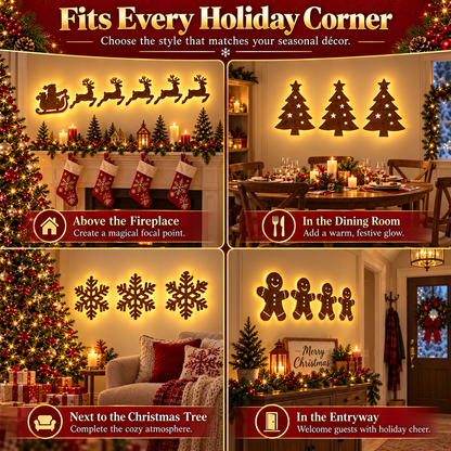 ✨Christmas Early Sales🎅Christmas Glow Wall Silhouette Lights