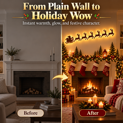 ✨Christmas Early Sales🎅Christmas Glow Wall Silhouette Lights