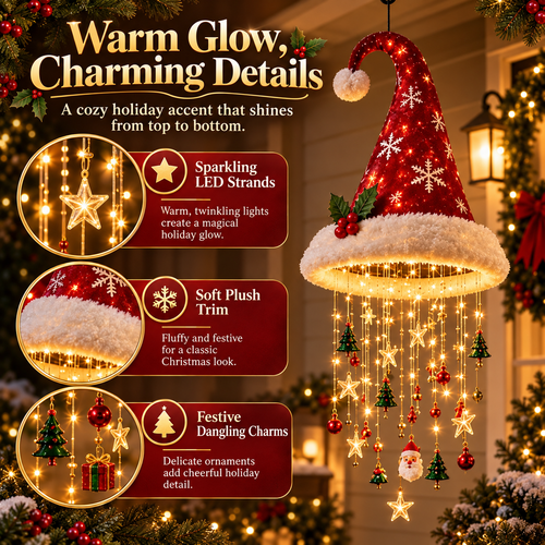 ✨Lighted Christmas Hat Hanging Chime