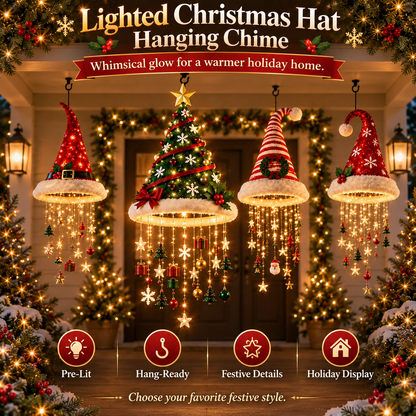 ✨Lighted Christmas Hat Hanging Chime