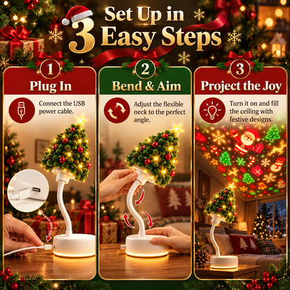 ✨Christmas tree-shaped projection light