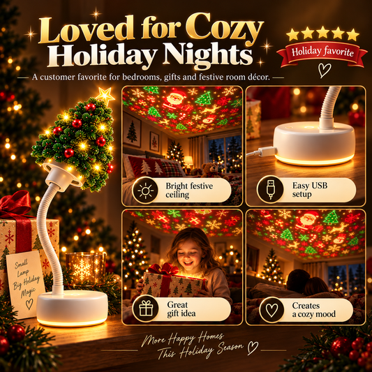 ✨Christmas tree-shaped projection light