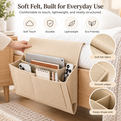 ✨Felt Bedside Organizer