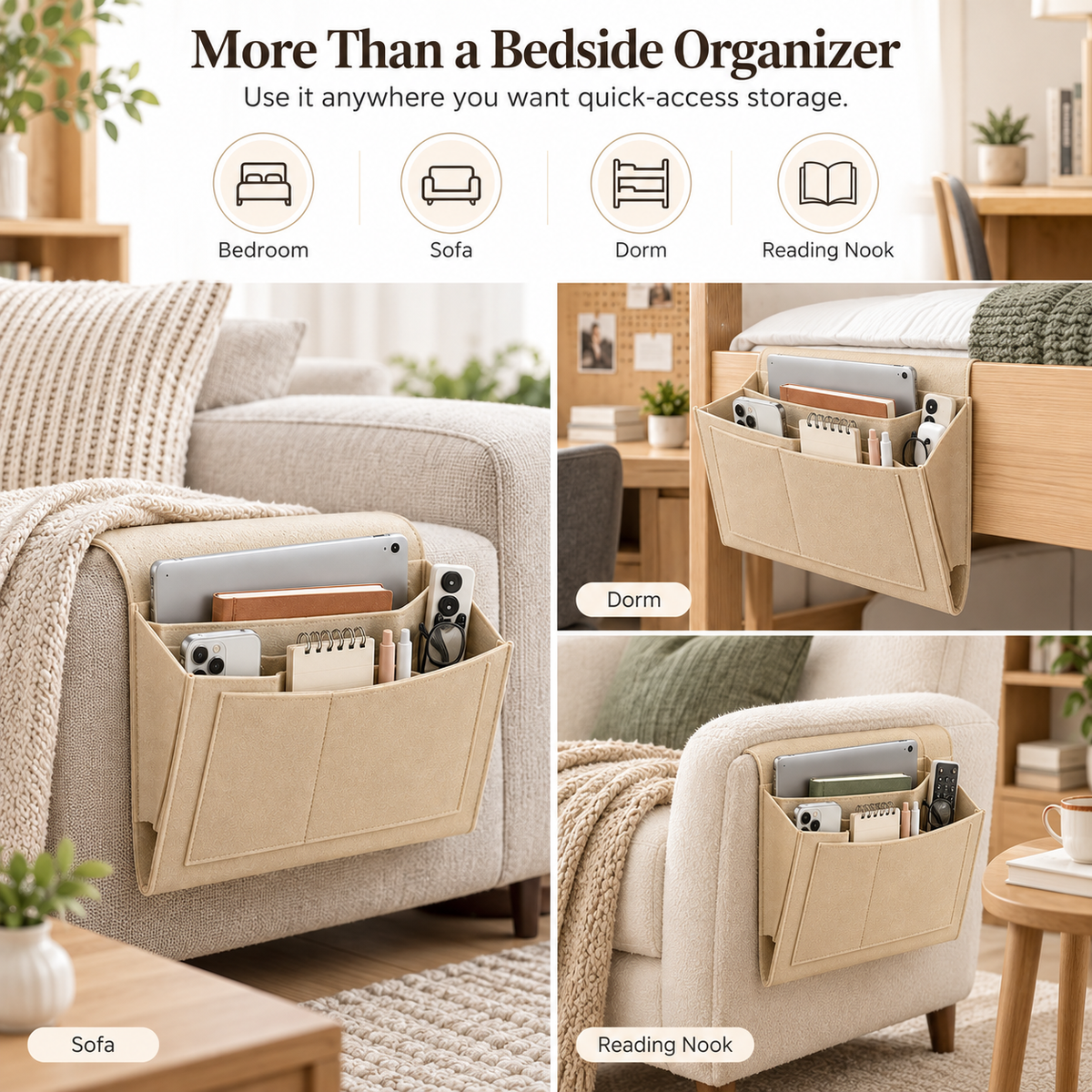 ✨Felt Bedside Organizer
