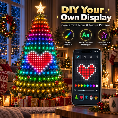 ✨Smart APP & Remote RGB Christmas Tree Lights🎄