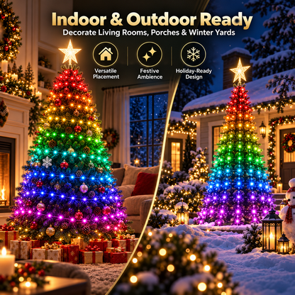✨Smart APP & Remote RGB Christmas Tree Lights🎄