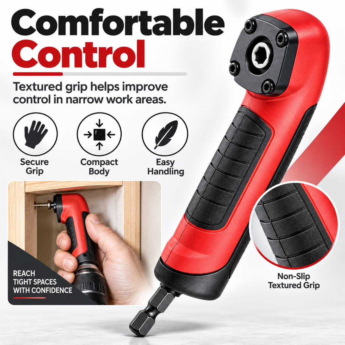 ✨Right Angle Drill Adapter, 90 Degree Corner Device Attachment🛠️