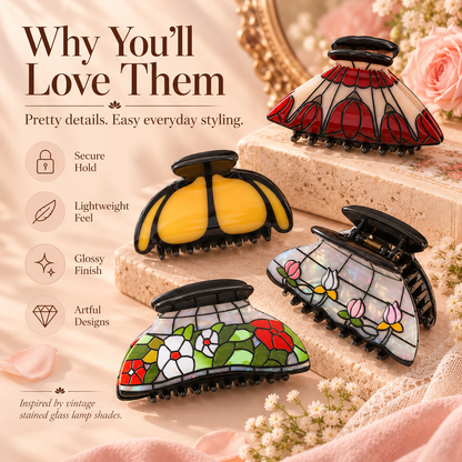✨4 Pcs Vintage-Inspired Hair Accessory