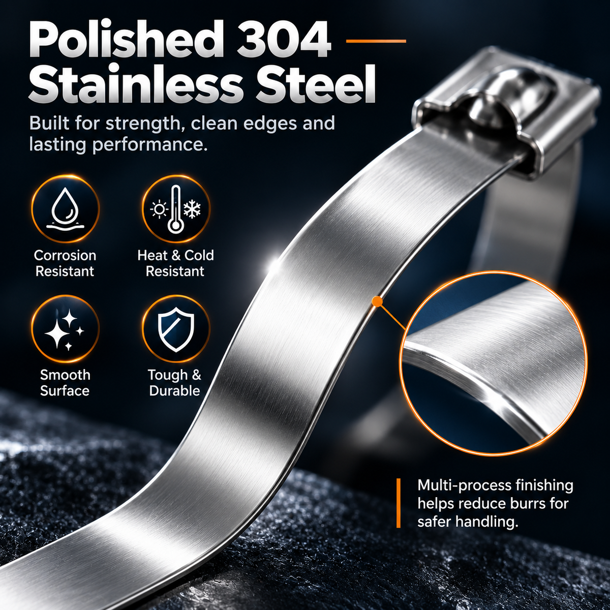 ✨304 Stainless Steel Cable Tie Kit + Tensioning Tool🛠️