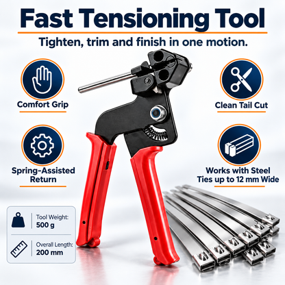 ✨304 Stainless Steel Cable Tie Kit + Tensioning Tool🛠️