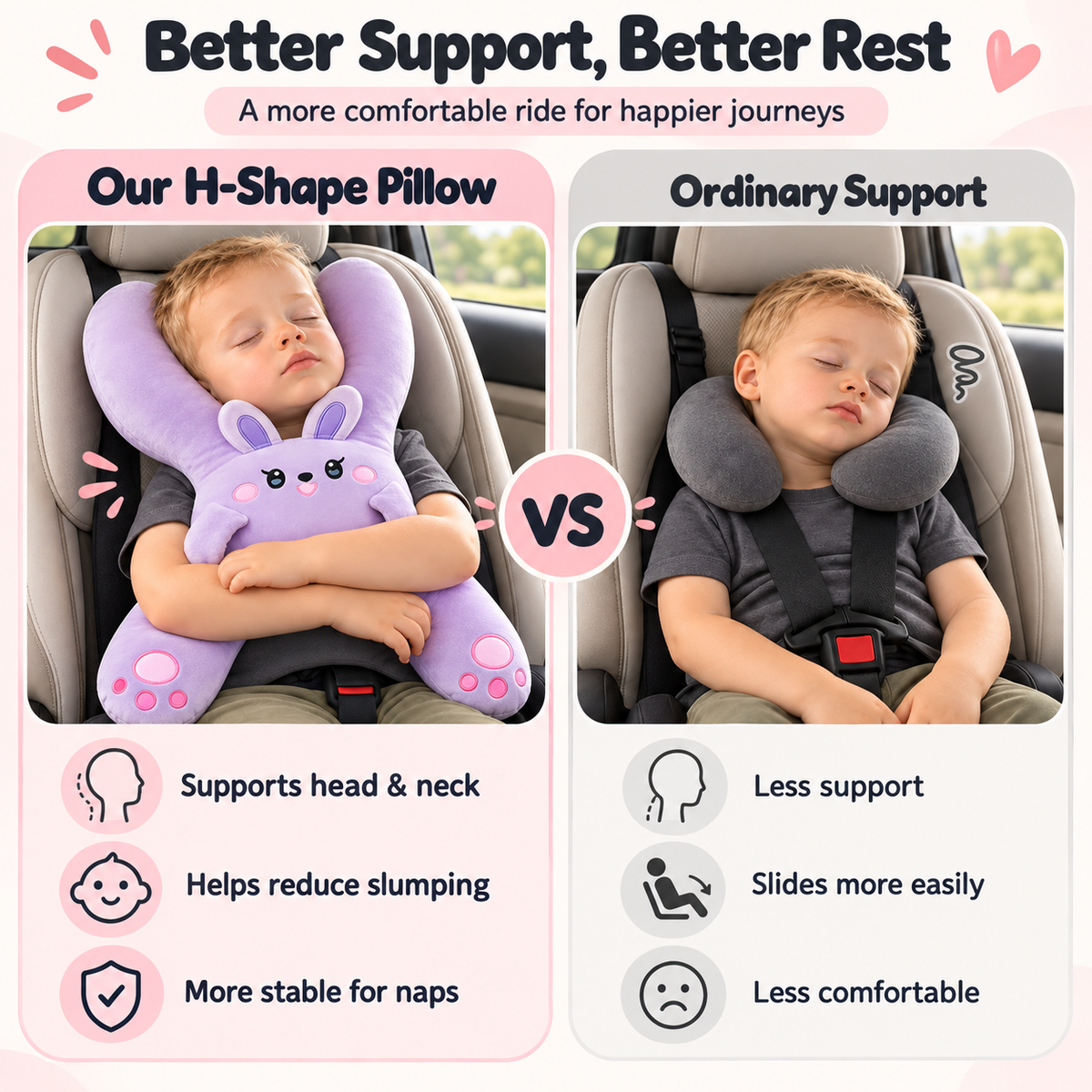 ✨Handmade Kids' Travel Comfort Pillow