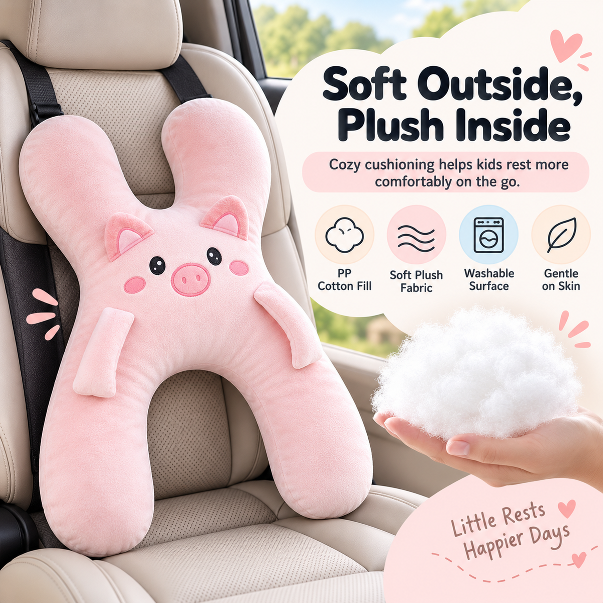✨Handmade Kids' Travel Comfort Pillow