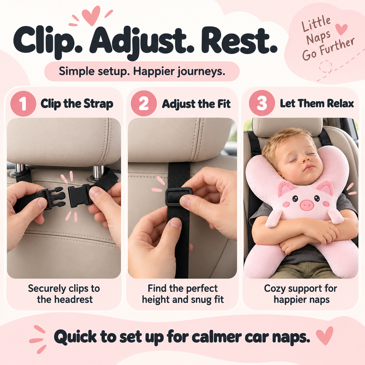 ✨Handmade Kids' Travel Comfort Pillow
