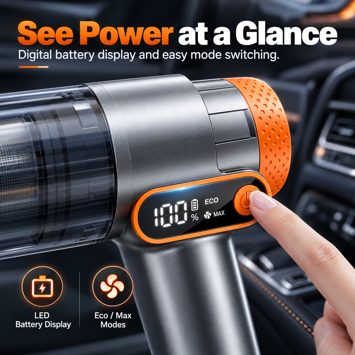 ✨3-in-1 Cordless Car Vacuum / Blower / Inflator