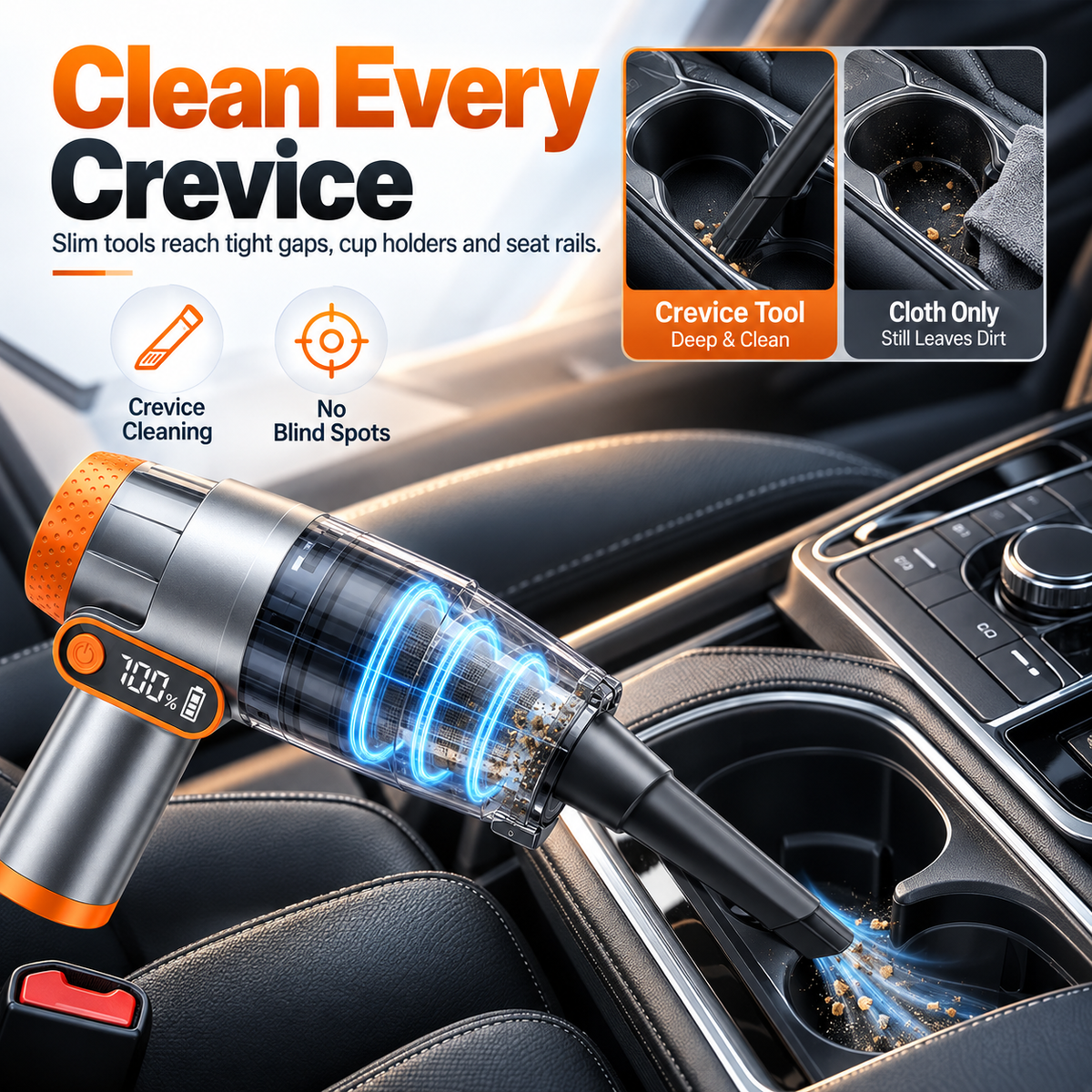 ✨3-in-1 Cordless Car Vacuum / Blower / Inflator