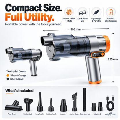 ✨3-in-1 Cordless Car Vacuum / Blower / Inflator