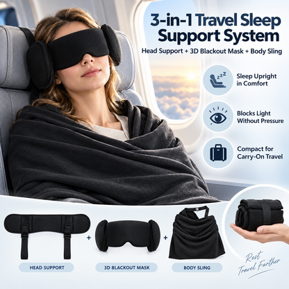 ✨3-in-1 Travel Sleep Support System