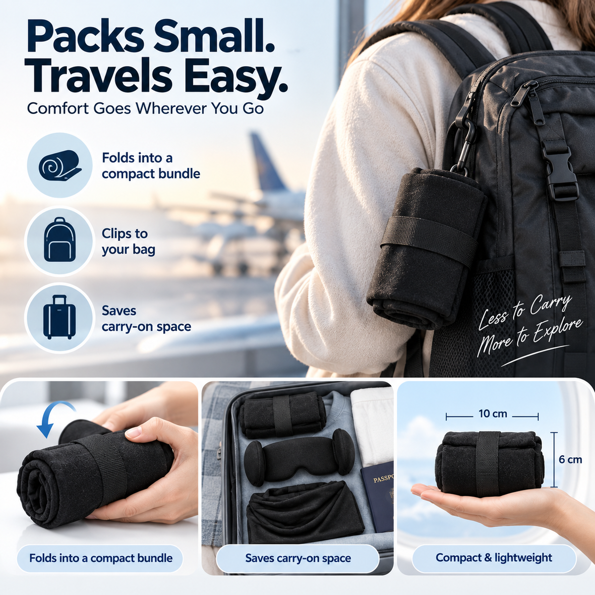 ✨3-in-1 Travel Sleep Support System