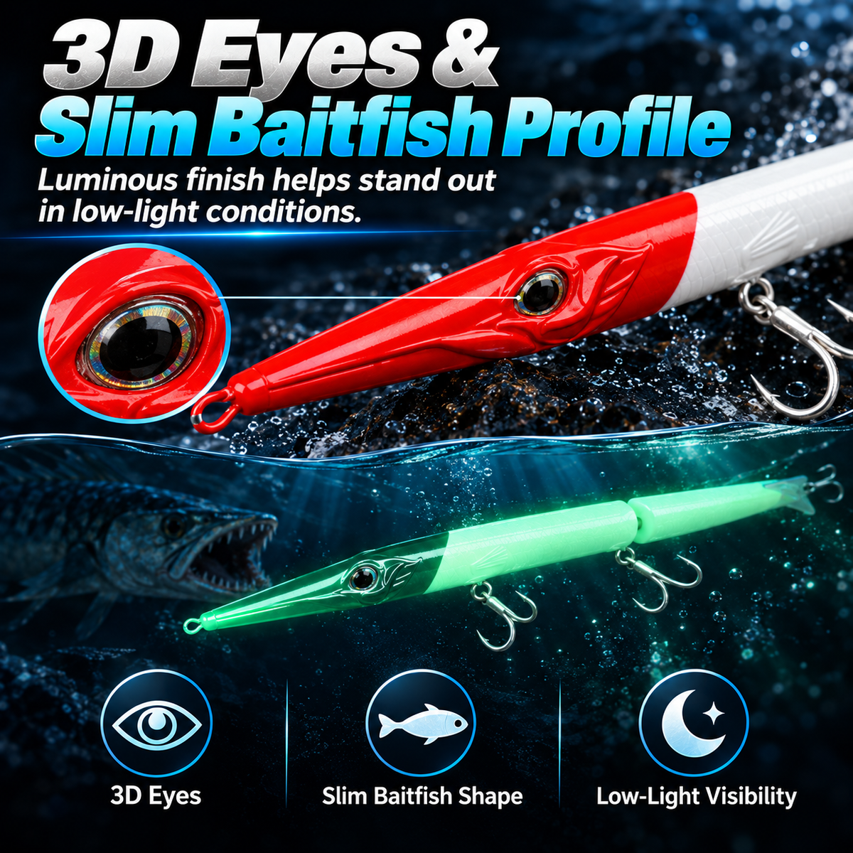✨3-Section Needlefish Lure🎣