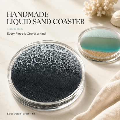 ✨Handmade Liquid Sand Acrylic Coaster