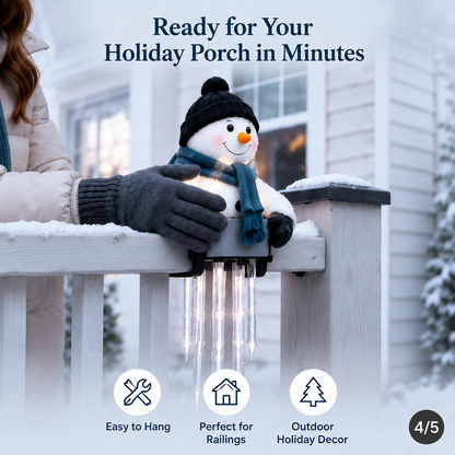 🔥50K+ SOLD!☃️WinterGlow Snowman Icicle Light Decor