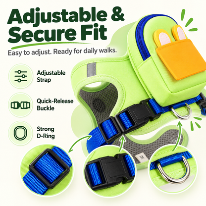 ✨Cute Backpack Harness Small Pack