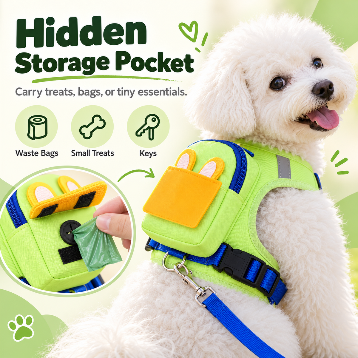 ✨Cute Backpack Harness Small Pack