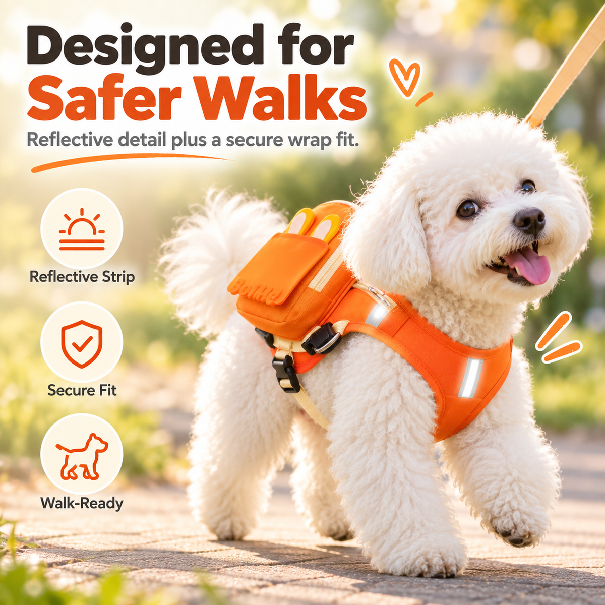 ✨Cute Backpack Harness Small Pack