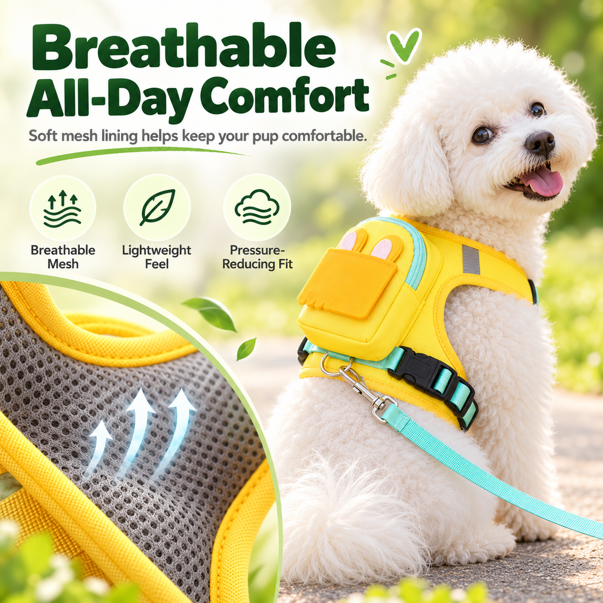 ✨Cute Backpack Harness Small Pack