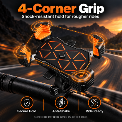 ✨4-Point Locking Handlebar Phone Mount📱