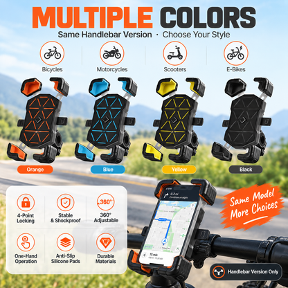 ✨4-Point Locking Handlebar Phone Mount📱